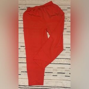 Women's Red Ankle Pants